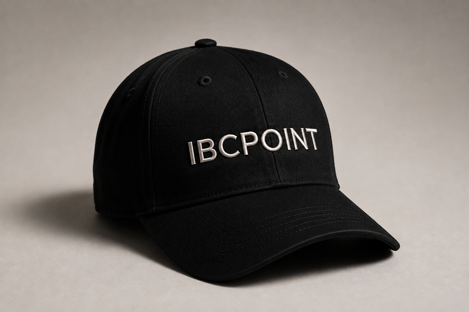 Black IBCPOINT embroidered cap
